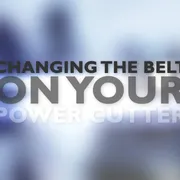 How to change the belt on your power cutter (BR-PT)