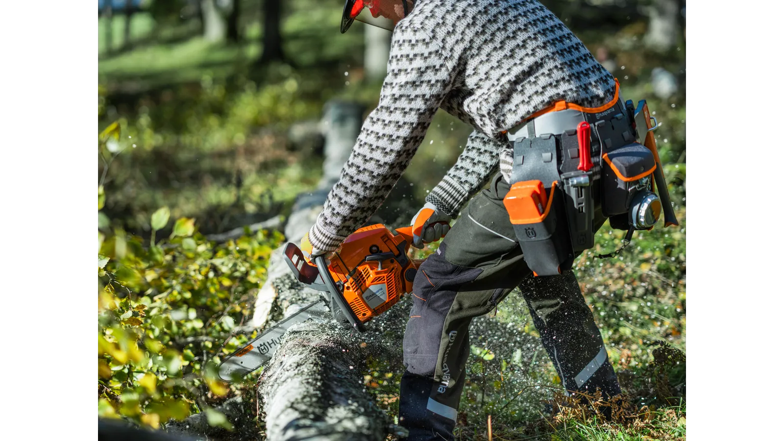 Husqvarna 450S malkų pjovimas