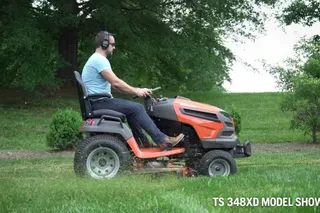 Husqvarna 18-in Reel Lawn Mower with bagger at