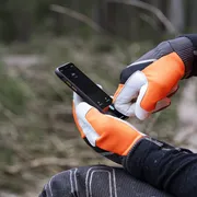 Gloves, Functional with Saw Protection, Touch Finger