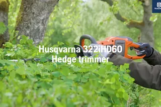 Features and how to use Husqvarna 322iHD60 Hedge trimmer 84sec 16:9 MASTER