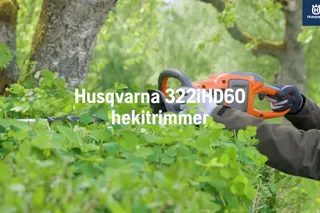 Features and how to use Husqvarna 322iHD60 Hedge trimmer 84sec 16x9 EE