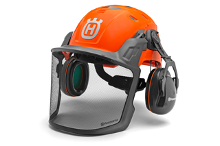 Chainsaw Safety Helmet With Ear Defenders & Mesh Visor Free Safety Glasses