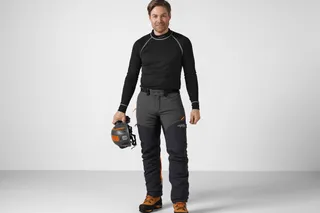Technical Extreme Arborist trousers - male model (Studio background)