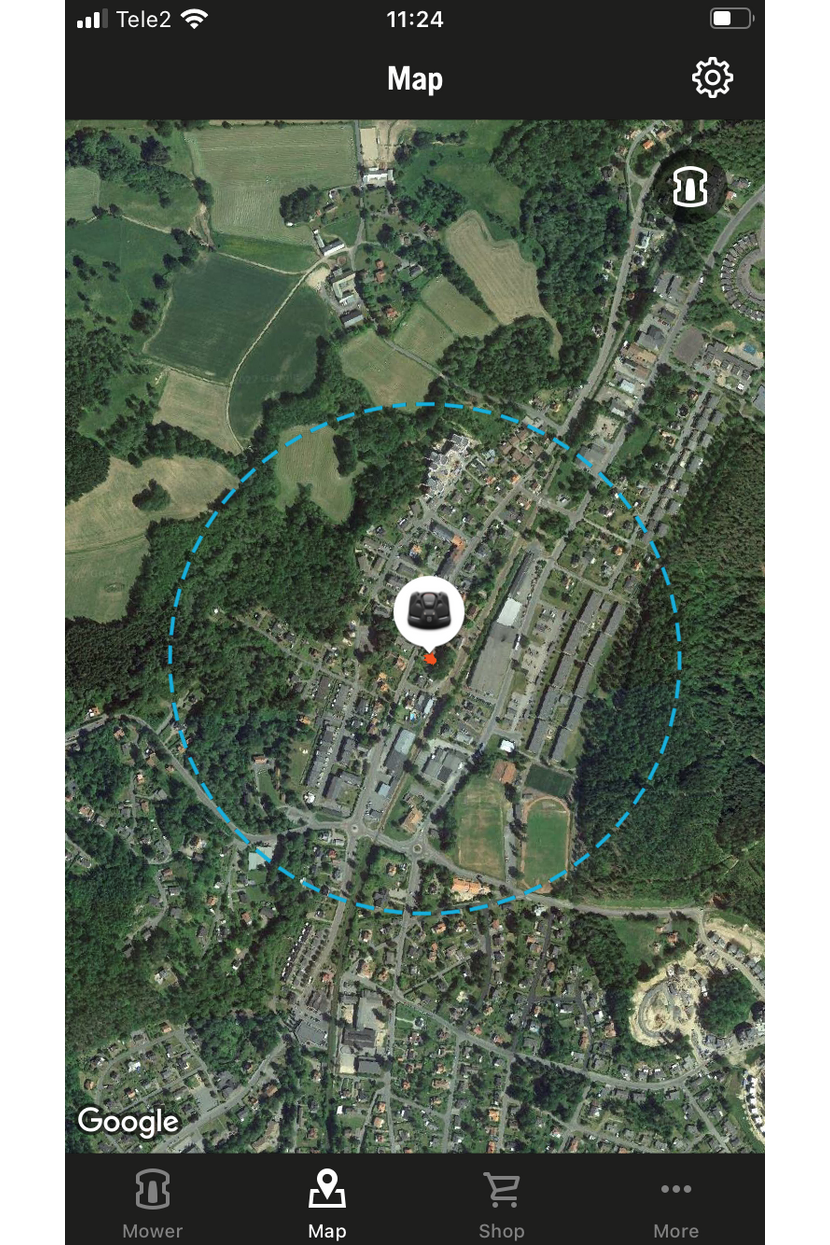 GeoFence-Radius in Automower® Connect