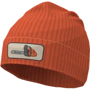 Byggare Youth Beanie - Flame Orange - Front
