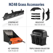 MZ48 Mower Grass Attachments